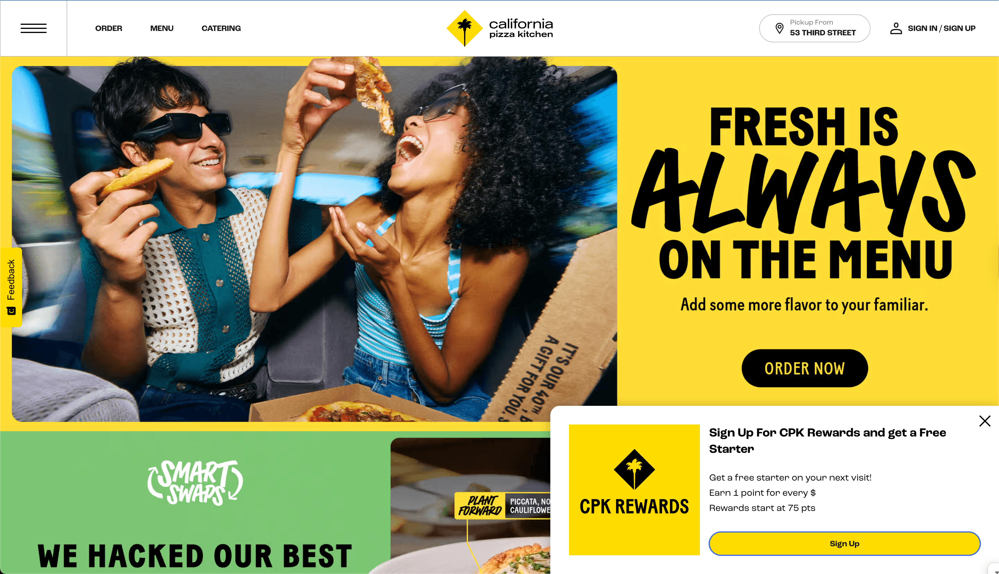 California Pizza Kitchen screenshot